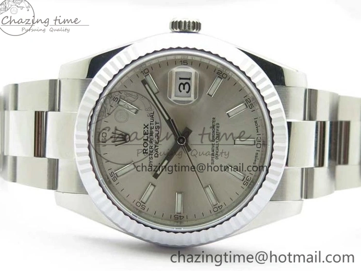 Edition DateJust 41 VSF 904L VS3235 Silver Bracelet 126334 Best on Dial 1:1 SS Oyster 0506